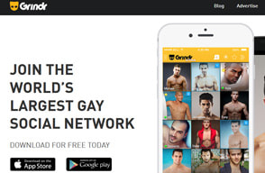 Screenshot Webseite Grindr
